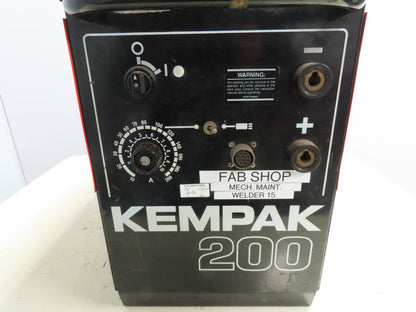 Kemppi Kempak 200 Tig 200 DC Welder 230/460v 3ph
