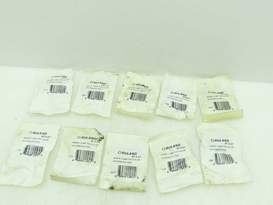 Ruland SP-8-SS 1/2" Stainless Split Shaft Collar Clamp Nomar Locking Lot of 10