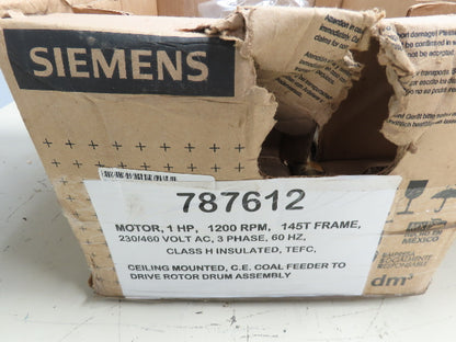 Siemens 1LE23211AC314AA3  SD100 Severe Duty AC Motor 1Hp 1165rpm 230/460V 145T