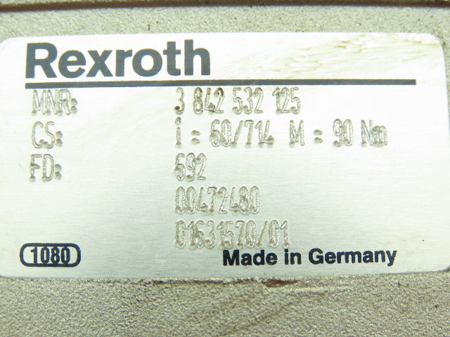 Rexroth 3 842 532 125 Gear Reducer 1" Hollow Output Lenze Motor 1740RPM 230V
