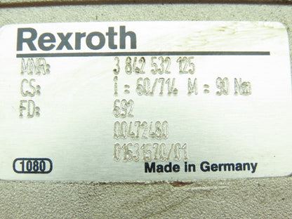 Rexroth 3 842 532 125 Gear Reducer 1" Hollow Output Lenze Motor 1740RPM 230V