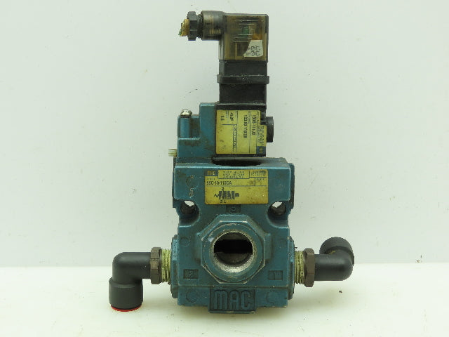 Mac 130B-111JD Solenoid Valve With 56C-13-112CA Manifold Block