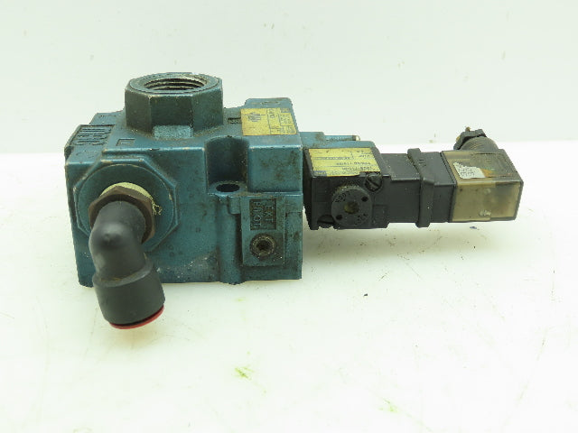 Mac 130B-111JD Solenoid Valve With 56C-13-112CA Manifold Block