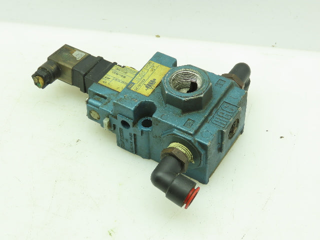 Mac 130B-111JD Solenoid Valve With 56C-13-112CA Manifold Block