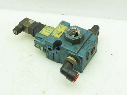 Mac 130B-111JD Solenoid Valve With 56C-13-112CA Manifold Block