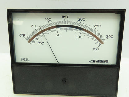 Omega 7055 7055J300 Shielded Meter Temperature Indicator 0-300°F/0-150°C