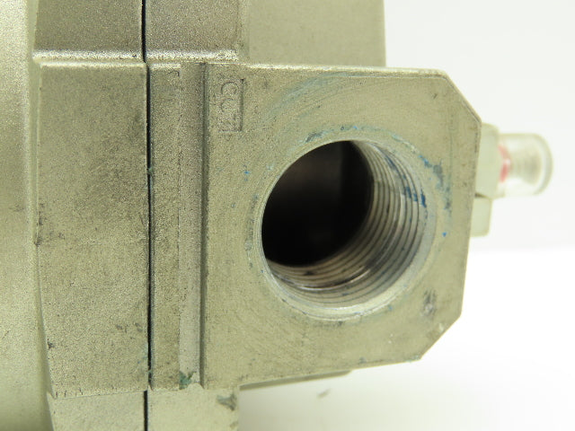 SMC AFF11C-N06D-T Main Air Line Pneumatic Filter 3/4" NPT w/Indicator + Drain