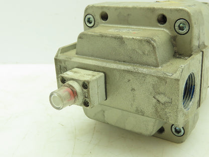 SMC AFF11C-N06D-T Main Air Line Pneumatic Filter 3/4" NPT w/Indicator + Drain