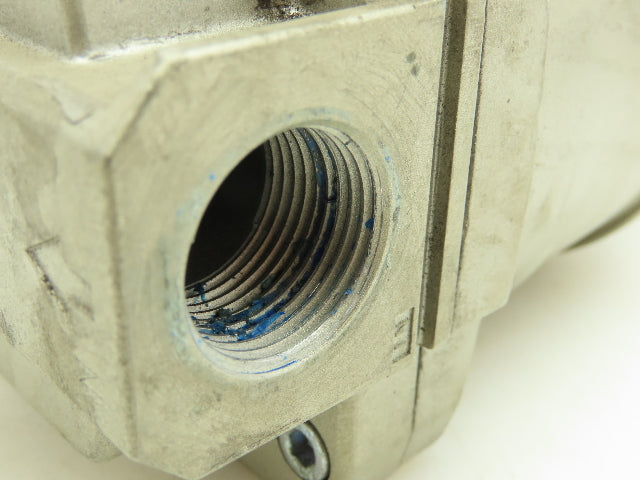 SMC AFF11C-N06D-T Main Air Line Pneumatic Filter 3/4" NPT w/Indicator + Drain