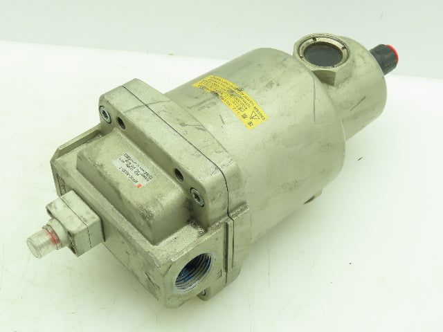 SMC AFF11C-N06D-T Main Air Line Pneumatic Filter 3/4" NPT w/Indicator + Drain