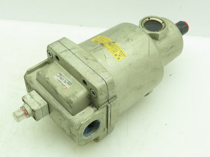 SMC AFF11C-N06D-T Main Air Line Pneumatic Filter 3/4" NPT w/Indicator + Drain