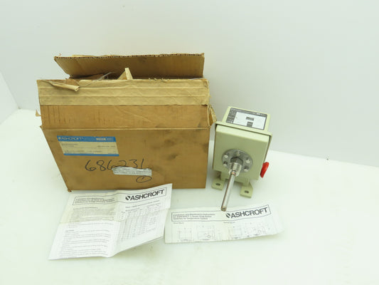 Ashcroft LTAN4H00040 Snap Action Switch/Temperature Control 125/250VAC 3"Probe