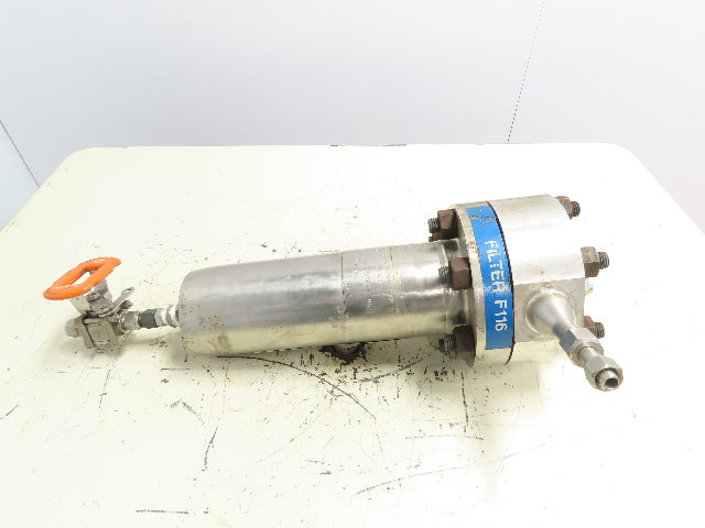 Pall Trinity 4HD4886-1118 Stainless Filter Housing 3000PSI 1/2" Ball Valve