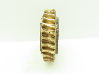 502-708 Brass Worm Gear Wheel 31 Teeth 2-11/16"Keyed Bore 1"Width