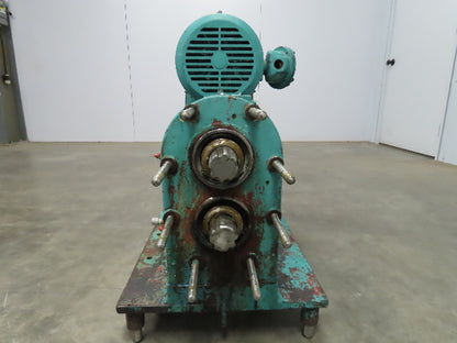 Tri Clover PR60-3M-TC1-4-SL-S Rotary Lobe Pump w/Reeves Motodrive  7.5 HP Motor