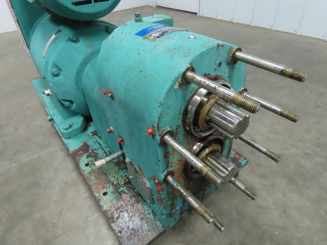 Tri Clover PR60-3M-TC1-4-SL-S Rotary Lobe Pump w/Reeves Motodrive  7.5 HP Motor