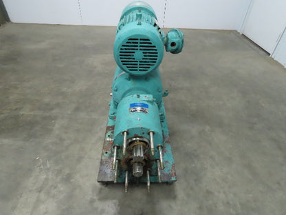 Tri Clover PR60-3M-TC1-4-SL-S Rotary Lobe Pump w/Reeves Motodrive  7.5 HP Motor