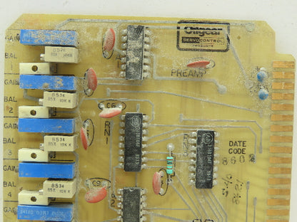 Oilgear L404564 Preamp Servo Controller Circuit Board PLC 25827-A1