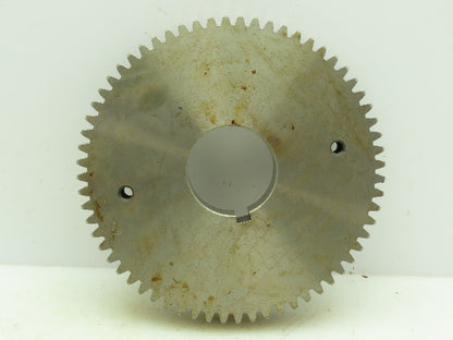 Tifco 4426C Spur Gear 64-Teeth 2-3/8" Keyed Bore 1-1/4" Width 8-1/4"OAL  23097