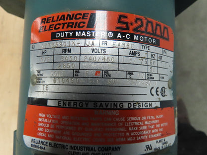 Reliance 01KL505587-JATI 7.5hp 650rpm L2158C 230v Motor /Brake/Tamagawa Encoder