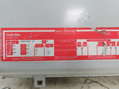 FDMH017C040-YW Hazlux Ultra-Flood Haz Location Light Fixture 175W MH Lamp 18x22"
