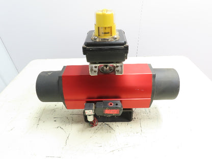 RCI 260-SR Pneumatic Rotary Valve Actuator Spring Return Accutrak Monitor 150PSI
