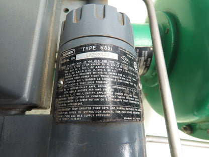 Fisher Type CP 657  Sz 30 Pneumatic Diaphragm Actuator 582i 2" Stainless Valve