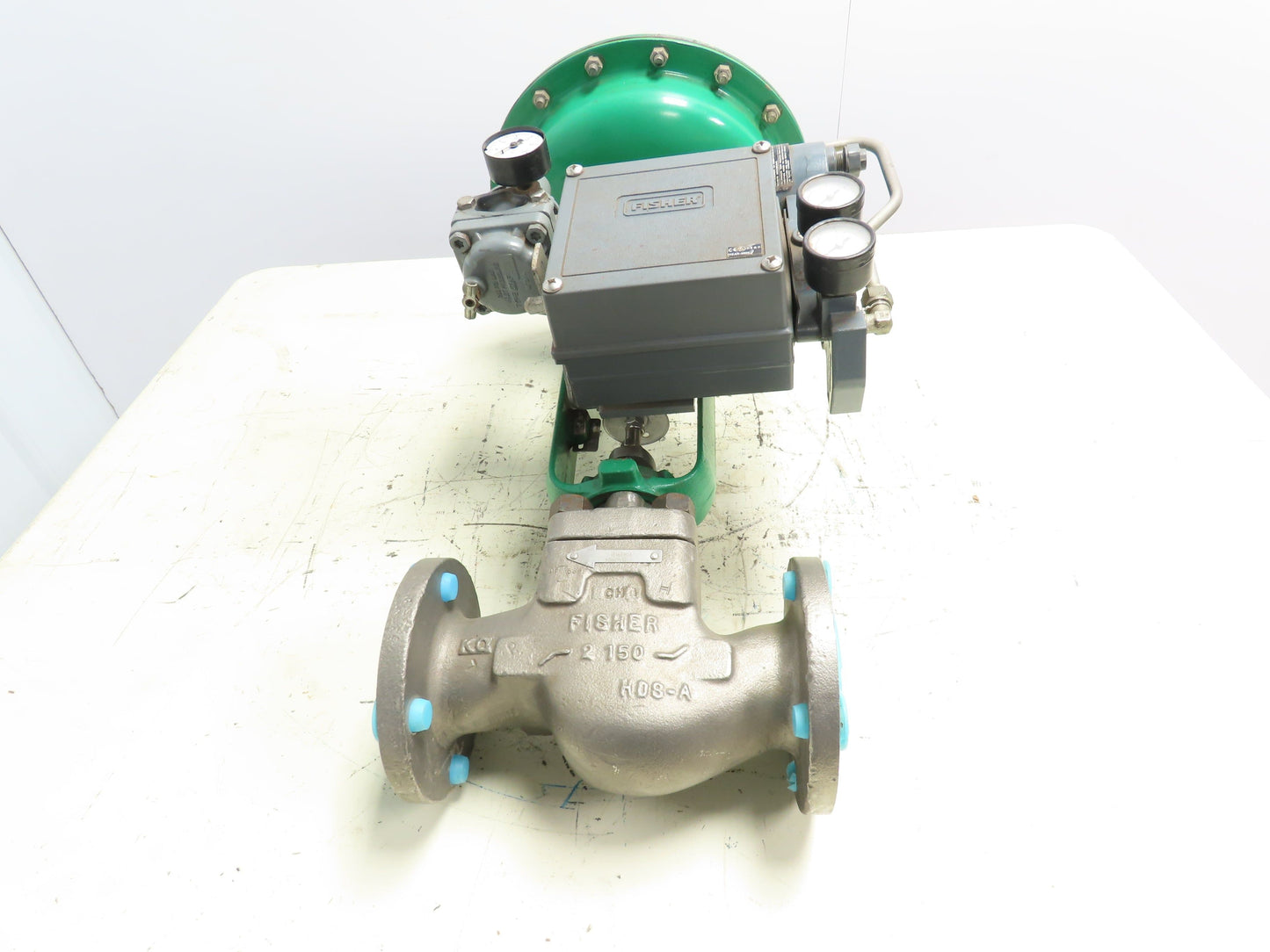 Fisher Type CP 657  Sz 30 Pneumatic Diaphragm Actuator 582i 2" Stainless Valve