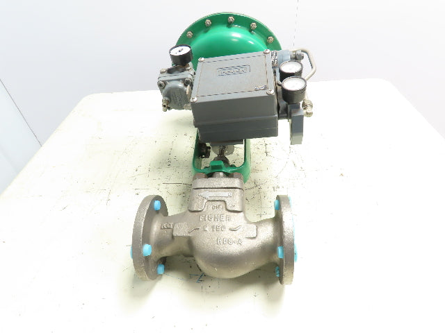 Fisher Type CP 657  Sz 30 Pneumatic Diaphragm Actuator 582i 2" Stainless Valve