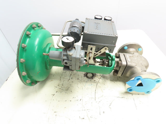 Fisher Type CP 657  Sz 30 Pneumatic Diaphragm Actuator 582i 2" Stainless Valve