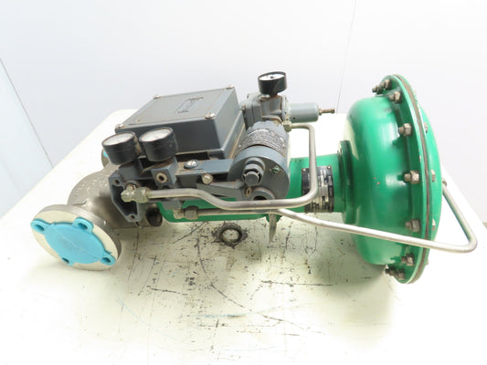Fisher Type CP 657  Sz 30 Pneumatic Diaphragm Actuator 582i 2" Stainless Valve