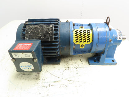 Sumitomo CNH-610HY-17 SM-Cyclo Speed Reducer Gear Motor 17:1 R 2Hp 3Ph 460V 145T