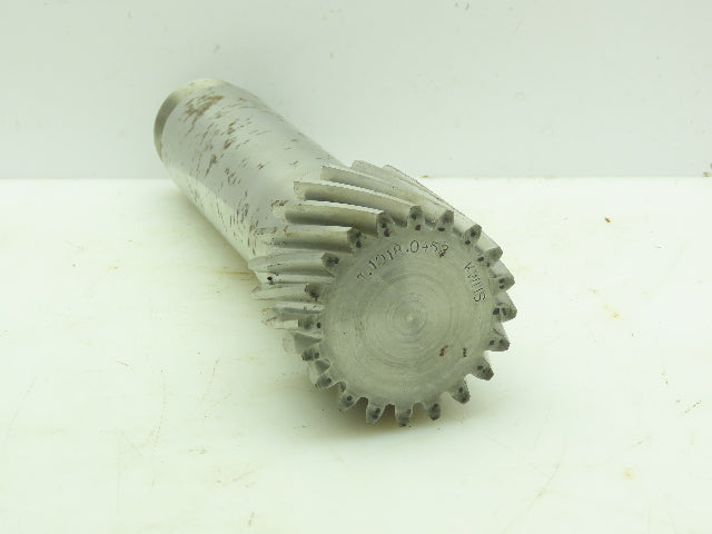 T.1018.0452 Helical Gear 20-Teeth 2-3/4"OD w/8"x2"Shaft 1-1/2"Threaded Male #16