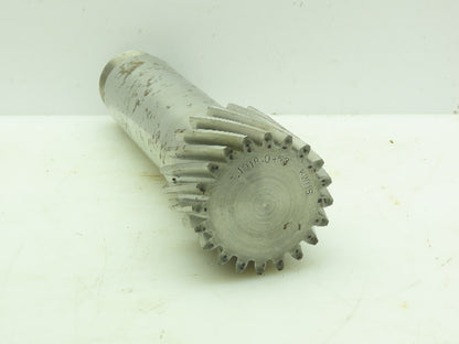T.1018.0452 Helical Gear 20-Teeth 2-3/4"OD w/8"x2"Shaft 1-1/2"Threaded Male #16