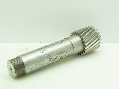 T.1018.0452 Helical Gear 20-Teeth 2-3/4"OD w/8"x2"Shaft 1-1/2"Threaded Male #16