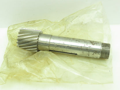 T.1018.0452 Helical Gear 20-Teeth 2-3/4"OD w/8"x2"Shaft 1-1/2"Threaded Male #16