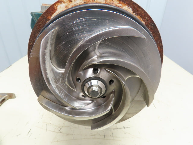 Tri-Clover Tri-Flo 3x2" Stainless Centrifugal Pump Semi-Open Imp 20Hp 3Ph 460V