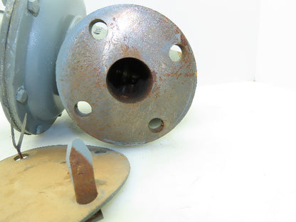 Rockwell 461-8S Diaphragm Gas Pressure Regulator 2" Flanged 6-10# 175PSI 1" OR