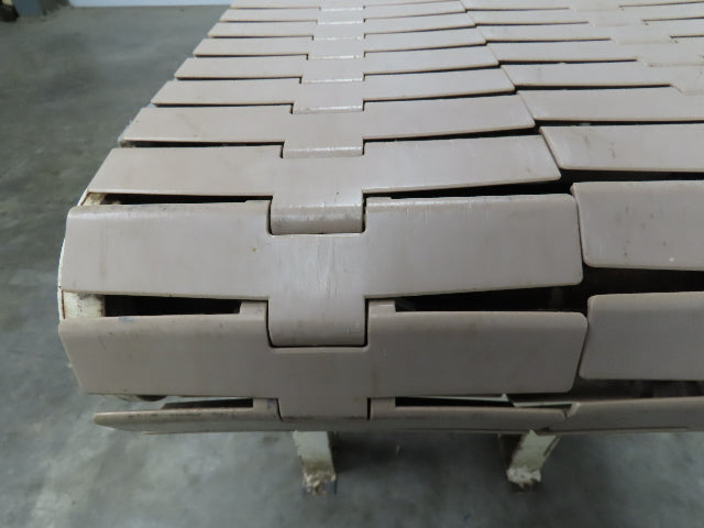 44" Slider Bed Plastic Chain Conveyor 15"Belt 1/2 Hp 115v 1ph 22 Feet Per Minute