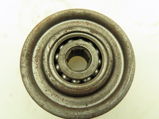 Conveyor Roller Ball Bearing w/Cover 47/64"Hexagon Bore 2-5/16"OD 7/8"W LOT OF 5