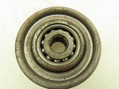 Conveyor Roller Ball Bearing w/Cover 47/64"Hexagon Bore 2-5/16"OD 7/8"W LOT OF 5