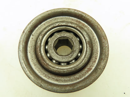 Conveyor Roller Ball Bearing w/Cover 47/64"Hexagon Bore 2-5/16"OD 7/8"W LOT OF 5