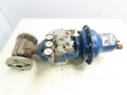Dezurik DL-40-R-C-B6 Pneumatic Diaphragm Stainless Valve 1-1/2" Flanged SS CF8M