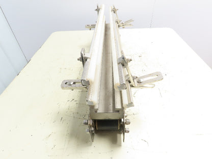 Arrowhead 3.25" Magnetic TableTop Belt Stainless Bottle Conveyor 30" Section