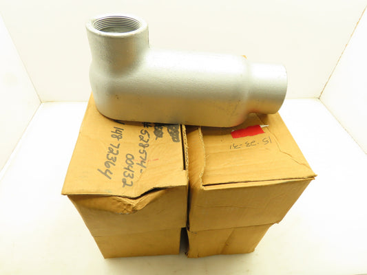 Crouse-Hinds LB68 2" Conduit Outlet Body Rigid Threaded Feraloy Iron Lot of 5