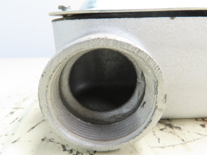 Appleton LR200-M Conduit Body 2" Threaded Rigid Iron Unilet W/ Cover & Gasket Lot of 5