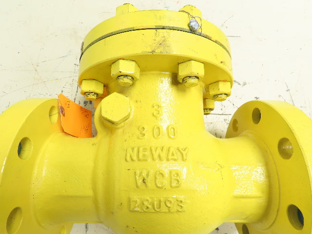 Neway 3S3RA5-NC-000 Swing Check Valve 3" Flanged Class 300# WCB Steel