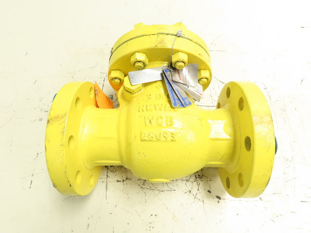 Neway 3S3RA5-NC-000 Swing Check Valve 3" Flanged Class 300# WCB Steel