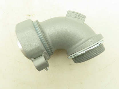 Appleton STB-90200L 90deg Liquidtight Connector Iron 2 in Lot of 3