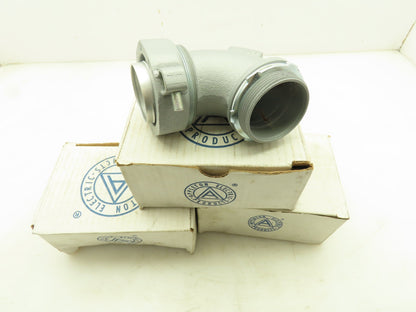 Appleton STB-90200L 90deg Liquidtight Connector Iron 2 in Lot of 3